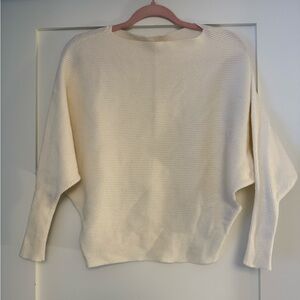 XS Philosophy White Boatneck Sweater